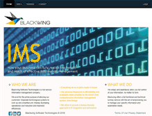 Tablet Screenshot of blackwing.co.za